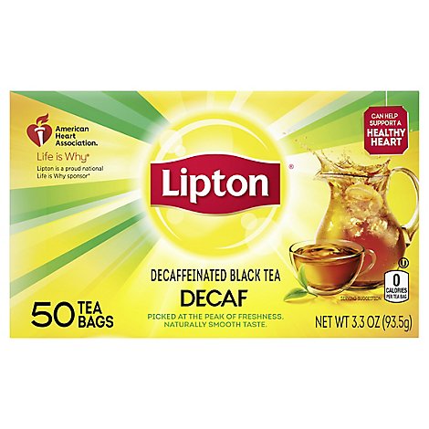 Lipton Tea Decaffeinated Bags - 50 Count