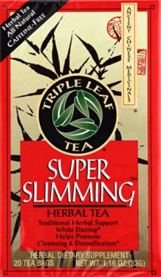 Triple Leaf Tea Herbal Tea Caffeine-Free Super Slimming - 20 Count - Image 2
