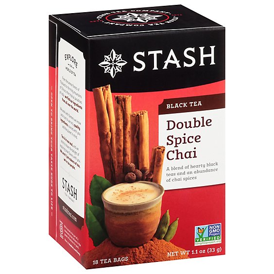 Stash Black Tea Double Spice Chai - 18 Count