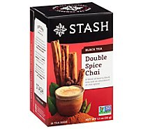Stash Black Tea Double Spice Chai - 18 Count