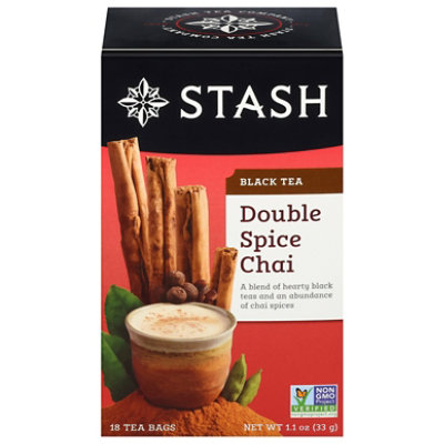 Stash Black Tea Double Spice Chai - 18 Count