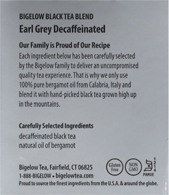 Bigelow Black Tea Bags Earl Grey Decaffeinated 20 Count - 1.18 Oz - Image 5