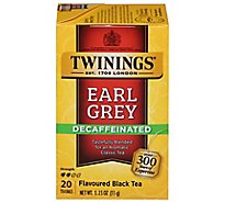 Twinings of London Black Tea Earl Grey Decaffeinated - 20 Count