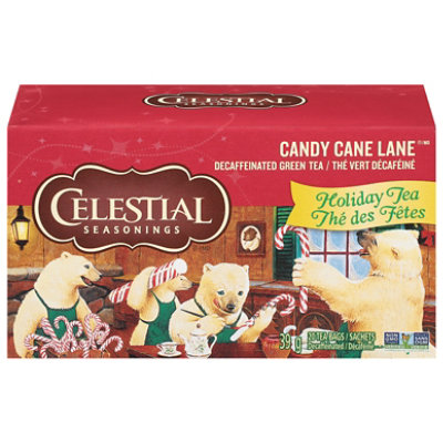 Celestial Seasonings Green Tea Holiday Decaffeinated Candy Cane Lane - 20 Count - Image 3