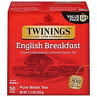 Twinings of London Black Tea English Breakfast - 50 Count - Image 3
