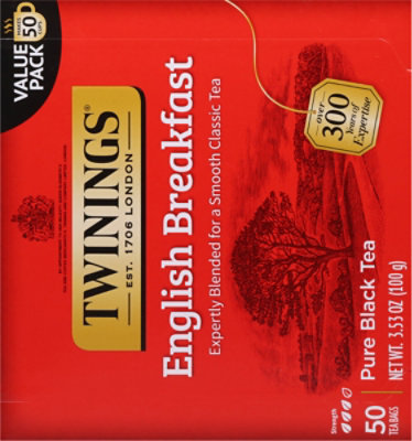 Twinings of London Black Tea English Breakfast - 50 Count - Image 5