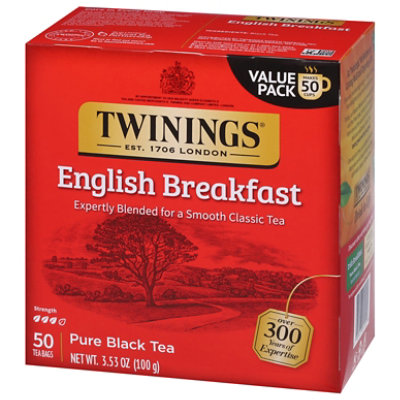Twinings of London Black Tea English Breakfast - 50 Count - Image 2