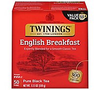 Twinings of London Black Tea English Breakfast - 50 Count