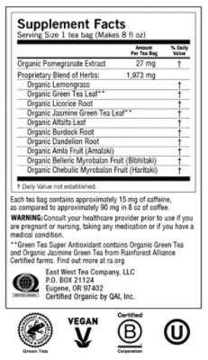 Yogi Herbal Supplement Tea Green Tea Super Antioxidant 16 Count - 1.12 Oz - Image 2