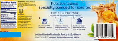 Lipton ColdBrew Iced Tea Family Size Tea Bags - 22 Count - Image 3