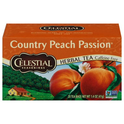 Celestial Seasonings Herbal Tea Bags Caffeine Free Country Peach Passion 20 Count - 1.4 Oz - Image 3