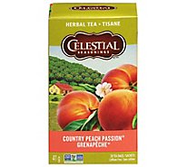 Celestial Seasonings Herbal Tea Bags Caffeine Free Country Peach Passion 20 Count - 1.4 Oz