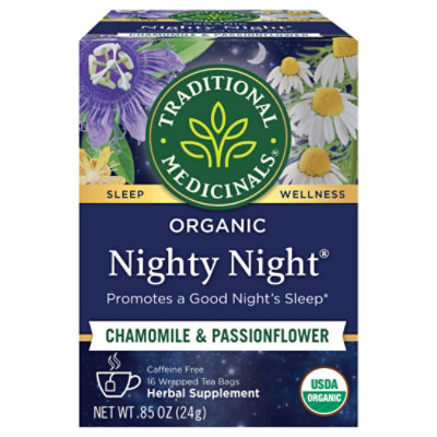 Traditional Medicinals Organic Nighty Night Herbal Tea Bags - 16 Count - Image 3