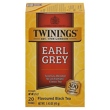 Twinings of London Black Tea Earl Grey - 20 Count