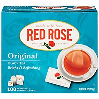 Red Rose Black Tea Fruit Flavored Original - 100 Count - Image 3