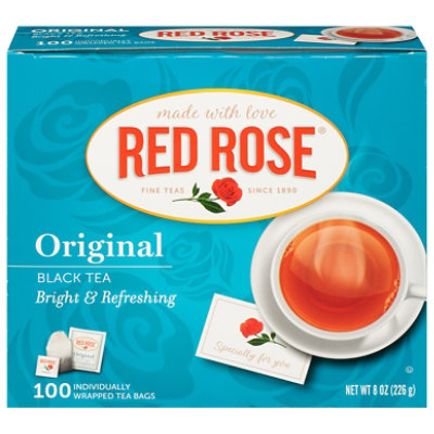 Red Rose Black Tea Fruit Flavored Original - 100 Count - Image 3