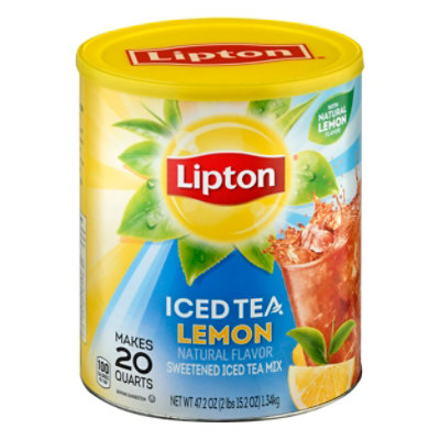 Lipton Iced Tea Mix Lemon Sugar Sweetened - 47.2 Oz - Image 1