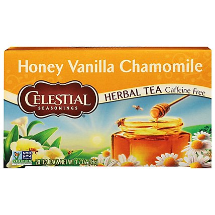 heroine Forbid Polishing Celestial Seasonings Herbal Tea Bags Caffeine Free Honey Vanilla Chamomile  20 Count - 1.7 Oz - Safeway