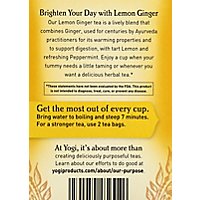 Yogi Herbal Supplement Tea Lemon Ginger 16 Count - 1.27 Oz - Image 5
