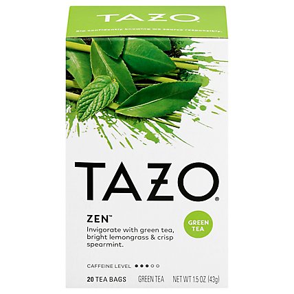 TAZO Tea Bags Green Tea Zen - 20 Count - Image 3