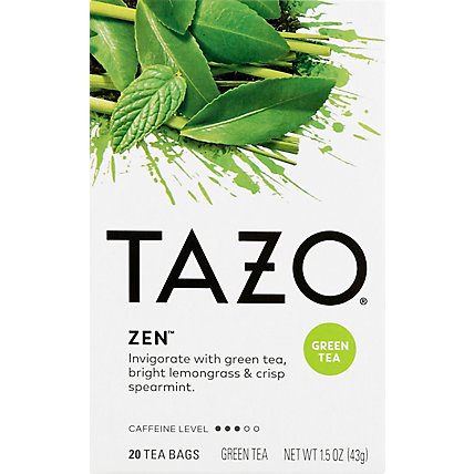 TAZO Tea Bags Green Tea Zen - 20 Count - Image 2