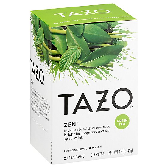 TAZO Tea Bags Green Tea Zen - 20 Count