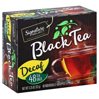 Signature SELECT Black Tea Decaffeinated - 48 Count