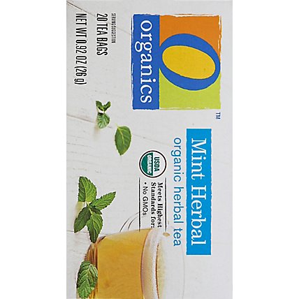 O Organics Herbal Tea Organic Mint Herbal 20 Count - 0.92 Oz - Image 3