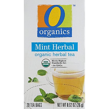 O Organics Herbal Tea Organic Mint Herbal 20 Count - 0.92 Oz - Image 2