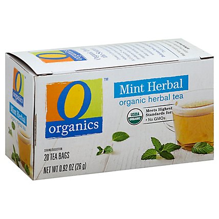 O Organics Herbal Tea Organic Mint Herbal 20 Count - 0.92 Oz - Image 1