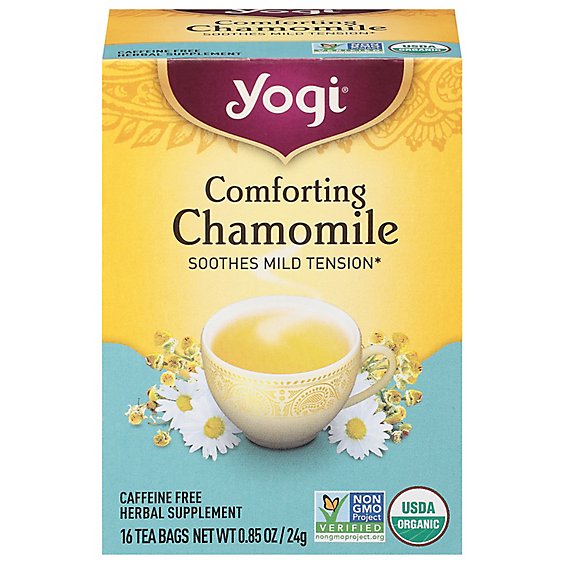 Yogi Herbal Supplement Tea Organic Chamomile 16 Count - 0.85 Oz