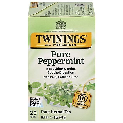Twinings of London Herbal Tea Caffeine Free Pure Peppermint - 20 Count - Image 3