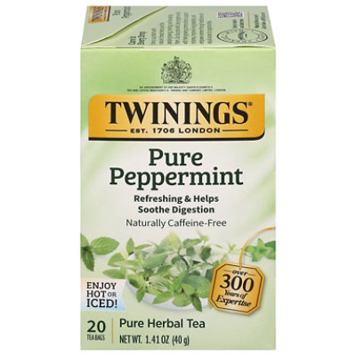 Twinings of London Herbal Tea Caffeine Free Pure Peppermint - 20 Count - Image 2