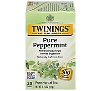 Twinings of London Herbal Tea Caffeine Free Pure Peppermint - 20 Count