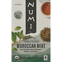 Numi Herbal Teasan Organic Tea Caffeine Free Moroccan Mint 18 Count - 1.40 Oz - Image 2
