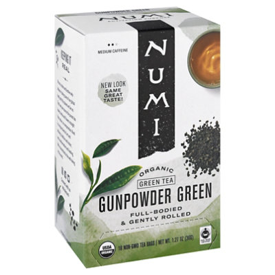 Numi Organic Green Tea Gunpowder Green 18 Count - 1.27 Oz - Image 1