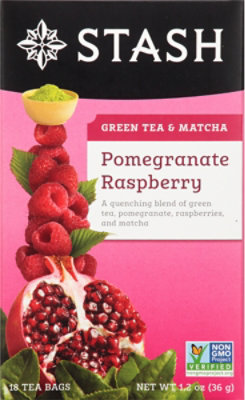 Stash Green Tea Pomegranate Raspberry with Matcha - 18 Count - Image 2