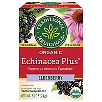 Traditional Medicinals Organic Echinacea Plus Elderberry Herbal Tea Bags - 16 Count - Image 2
