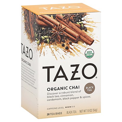 TAZO Tea Bags Black Tea Organic Chai - 20 Count