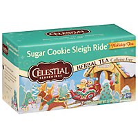 Celestial Seasonings Herbal Tea Caffeine Free Holiday Sugar Cookie Sleigh Ride - 20 Count - Image 1