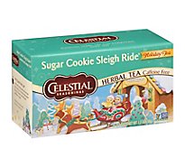 Celestial Seasonings Herbal Tea Caffeine Free Holiday Sugar Cookie Sleigh Ride - 20 Count