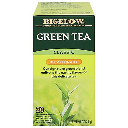 Bigelow Green Tea Bags Classic Decaffeinated 20 Count - 0.91 Oz - Image 3