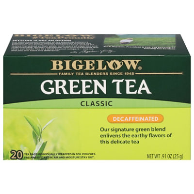 Bigelow Green Tea Bags Classic Decaffeinated 20 Count - 0.91 Oz - Image 2