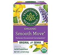 Traditional Medicinals Organic Smooth Move Herbal Laxative Tea Bags - 16 Count