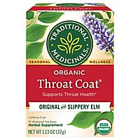 Traditional Medicinals Organic Throat Coat Herbal Tea Bags - 16 Count - Image 1