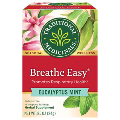 Traditional Medicinals Breathe Easy Herbal Tea Bags - 16 Count - Image 1