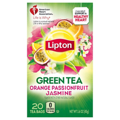 Lipton Greentea Superfruit Orange Passionfruit Jasmine Bags - 20 Count - Image 3