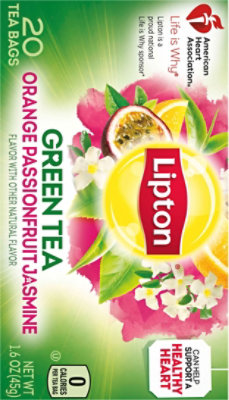 Lipton Greentea Superfruit Orange Passionfruit Jasmine Bags - 20 Count - Image 6