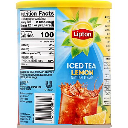 Lipton Iced Tea Mix Sweetened Lemon - 23.6 Oz - Image 6