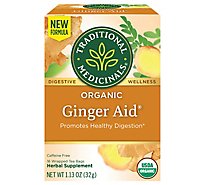 Traditional Medicinals Organic Ginger Aid Herbal Tea Bags - 16 Count